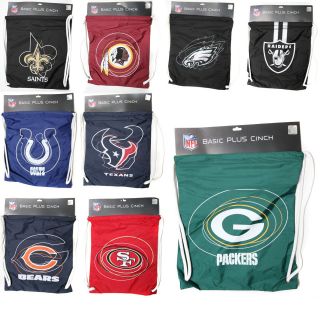 NFL Team Backpack Sack Tote Drawstring Sling Bag