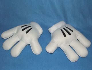   Adult Mickey Mouse White Costume Gloves Donald Duck Goofy Minnie Hands
