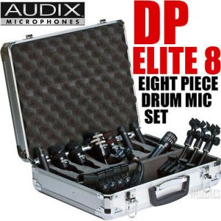   Eight Piece Drum Microphone Set w Clips and Case DPELITE8 2 DAY
