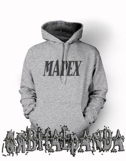 Grey Hoodie with Black MAPEX DRUM logo   kit bag stick ocdp
