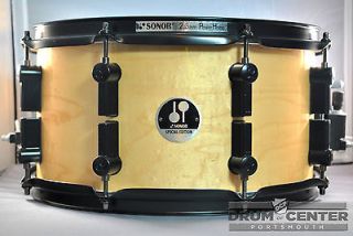Sonor Black Mamba Maple Snare Drum 7x13 Natural   Video Demo   Free 