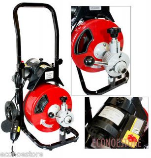 Commercial 50FT Electric Drain Auger Snake Cleaner Plumbing Machine w 