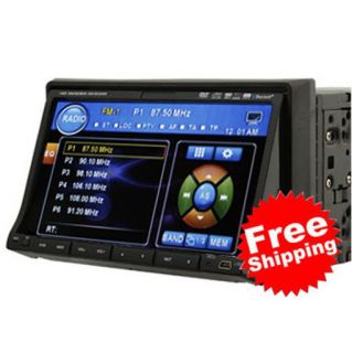 DIN 7 CAR INDASH DVD CD MP3 PLAYER LCD TOUCH SCREEN