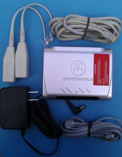 AT&T DSL Modem Motorola MSTATEA (2210 02 1022)  w/power adapter/cables 