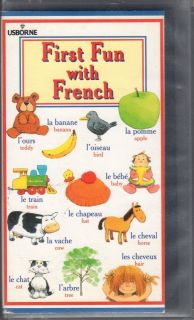 FIRST FUN WITH FRENCH CHILDREN TO ADULT VHS VIDEO