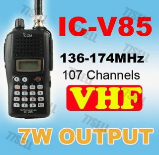 ICOM IC V85 136 174MHz VHF 2 way radio Walkie Talkies with CTCSS DCS