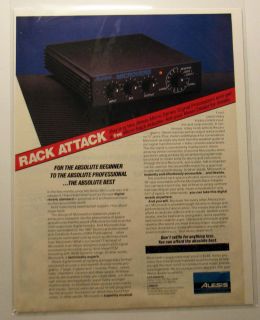   Microverb Micro Series Signal Processors Vintage Magazine Ad 1987