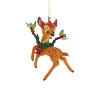   Magic Grolier Tree Ornament Figurine Bambi Birds with Garland