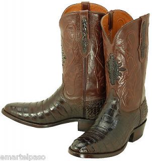 211 New BLACK JACK (Hand Made) Chocolate Alligator Cowboy Boots Mens 
