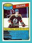 1980 81 Topps #182 Edmonton Oilers Team Leaders (Wayne Gretzky 