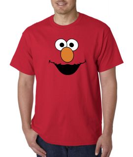Elmo Face Sesame Street Character Cartoon 100% Cotton Tee Shirt