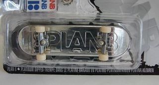 TECH DECK Fingerboard Skateboard 96mm Plan B PLATINUM DIPPED !! CHASE 