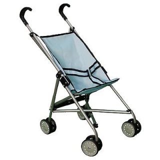 Blue Umbrella Doll Stroller with Swiveling Wheels   #9302B Free 