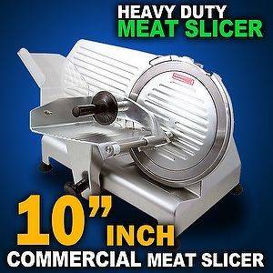   240W 10 Commercial Restaurant Electric Meat Deli Food Slicer Cutter