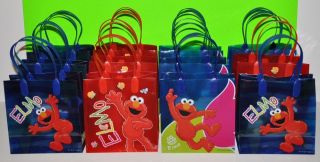 ELMO GOODIE CANDY BAGS LOOT/ PARTY FAVORS 12 PC SESAME STREET PARTY 