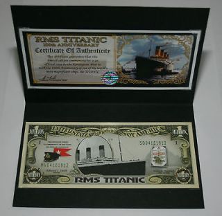   2012 Memorial $1 Million Dollar Bill   C.O.A Ltd Edition Collectors Pk