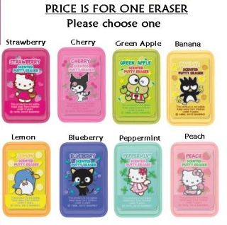 Sanrio Character Scented Putty Eraser 2012   CHOOSE ONE
