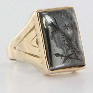 mens cameo ring in Vintage & Antique Jewelry