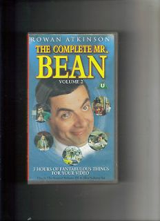 THE COMPLETE MR. BEAN VOLUME 2   ROWAN ATKINSON   VIDEO VHS (U)
