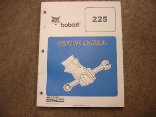 Bobcat 225 mini excavator service manual