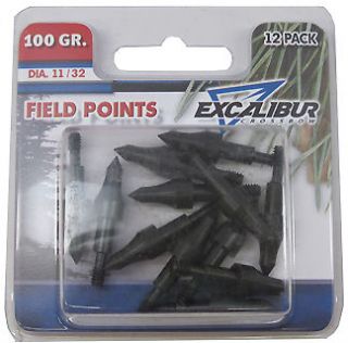 Excalibur Field Points, 11/32, 12 Pack 100 Grain