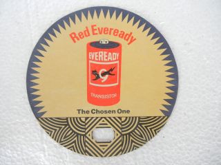 Vintage Litho Eveready Battery & Torch Paper Sign Board