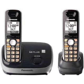 Panasonic KX TG6512B phone with Dect 6.0+, CID, 2 HS, Rubber Grip 