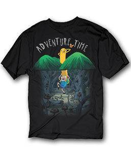 Adventure Time With Finn & Jake Spookey Foresty T Shirt Licensed Adult 