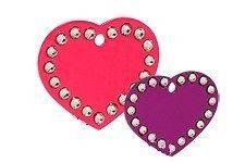 Engraved Swarovski Heart Pet Id Tags, For Dogs, Cats, 