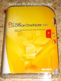 Microsoft Office OneNote 2007, Brand New, Full Retail Version, PN S26 
