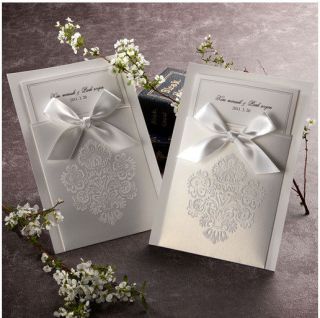 Set Sample Wedding Invitations 1 Card+ 1 Envelope + 1 Seal/ QR10130