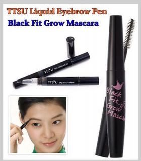 Semi permanent Eyebrow Pencils plus Black fit grow Mascara / Pen 