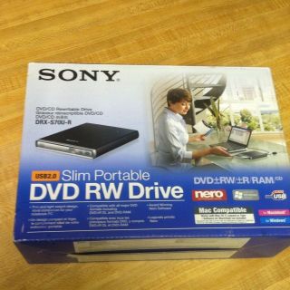 Sony DRX S70U R Slim Portable USB DVD RW Drive. This Is Not A case.