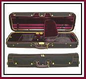 Luxury Euro Style 4/4 Violin Case Oblong Blk/Maroon