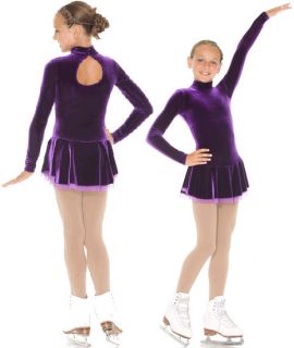 New Mondor Figure Skating Dress Girls   Model 2729   Grape
