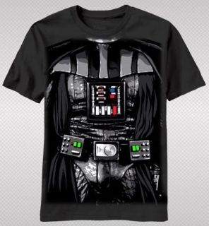 NEW Star Wars Darth Vader Body Armor Costume Classic Movie Boy T shirt 