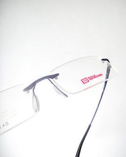 Wilson Titanium Large Blue Eyeglasses Frames Specs Tennis Golf Mens 