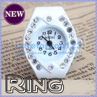   Girls Manmade Stone Diamond Jewellery Fashion Lovely Finger Ring Watch