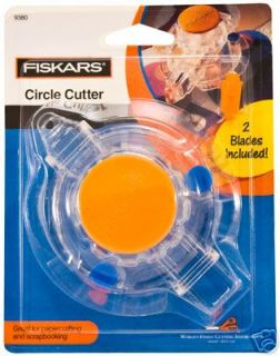 Fiskars Circle Cutter Tool w/2 Blades Scrapbooking New