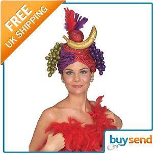 Carmen Miranda Fruit Bowl Hat Brazilian Fancy Dress
