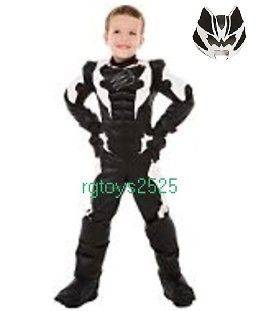 Power Rangers Jungle Fury Black Ranger Muscle Costume Size Small 5/6 