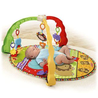 NEW FISHER PRICE LUV U ZOO MUSICAL MIRROR ACTIVITY GYM LARGE SOFT 