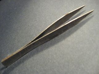 Vintage Metal Tweezers~Medic​al Equipment~4.5​~First Aid