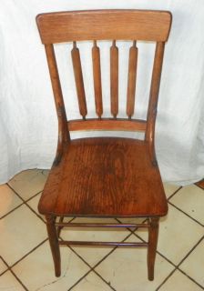 Solid Quartersawn Oak Desk Chair Dinette Sidechair (SC196)