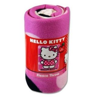 Hello Kitty Kids Fleece Throw Blanket 50x60 Great Gift Nursary School 