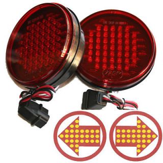 LED Truck Trailer RV Arrow Turn Tail Lights Red 47 LEDs