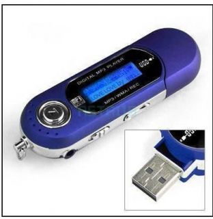   WMA/REC Digital  Player FM Radio Voice Recorder USB Blue Fast Ship