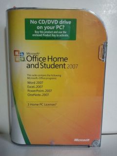 Microsoft MS Office 2007 Home and Student for 3 PCs Full Retail 