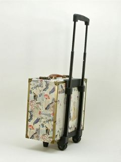   Lee USA. Vintage(**POSTAGE**) Luggage Bag. Trunk. w/ Rolling Suitcase