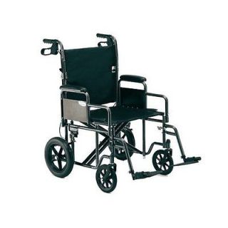 Invacare Heavy Duty 22 in Wide Folding Bariatric Transport Wheelchair